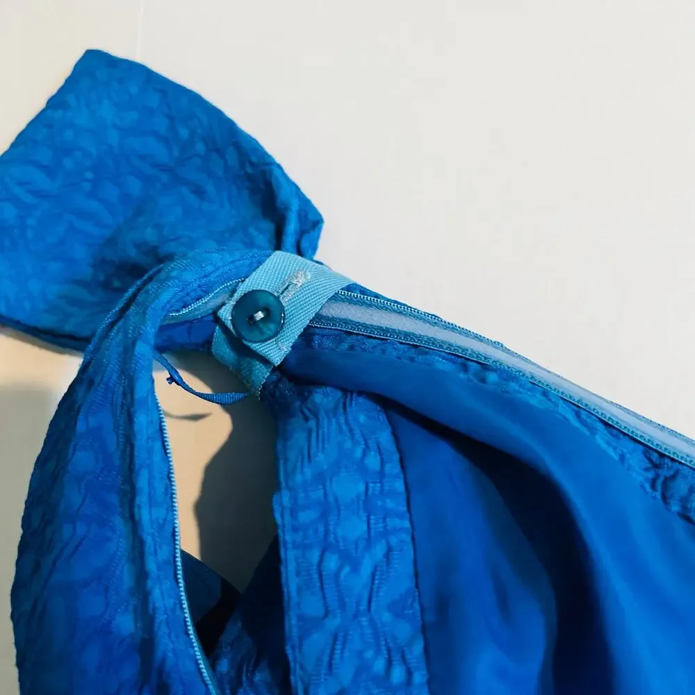 Nanette Lepore Blue Bow Detail One Shoulder A Line Dress Size 6 NWT